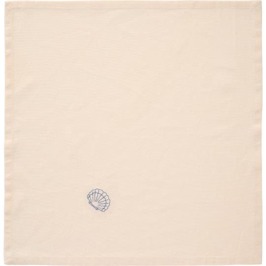 Stofserviet - Butter cream nuance m. musling