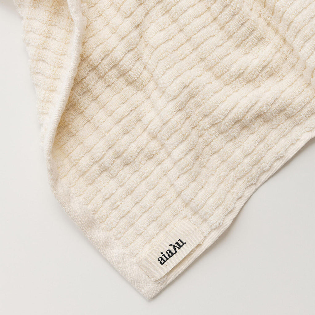 Aiayu - Cotton Senshu Towel 70x140 - Pure Ecru
