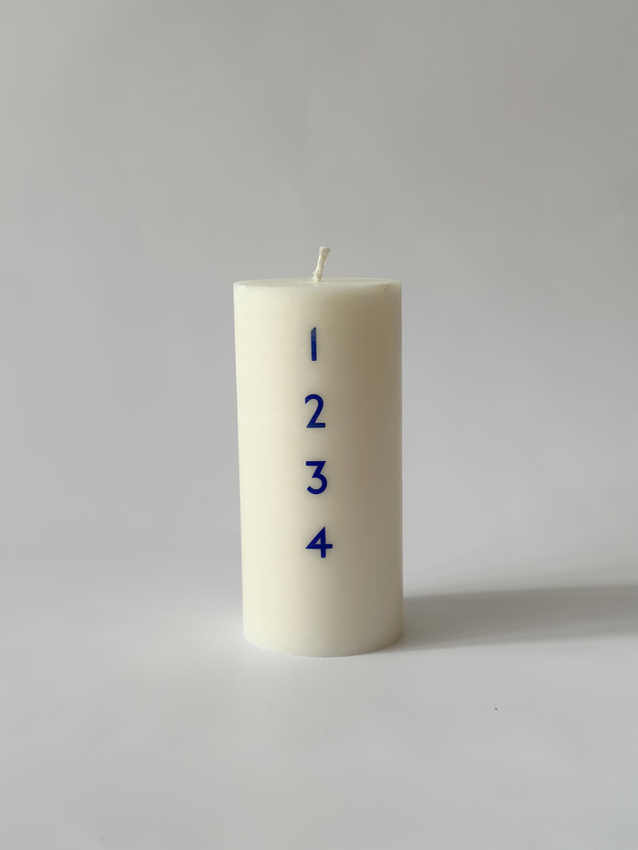 Åbenlys - Adventslys Ø7 cm - Blå