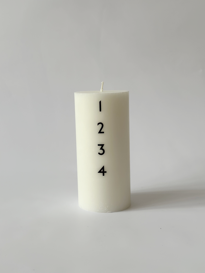 Åbenlys - Adventslys Ø7 cm - Sort