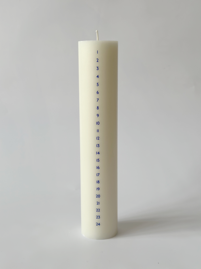 Åbenlys - Kalenderlys Ø5cm - Blå