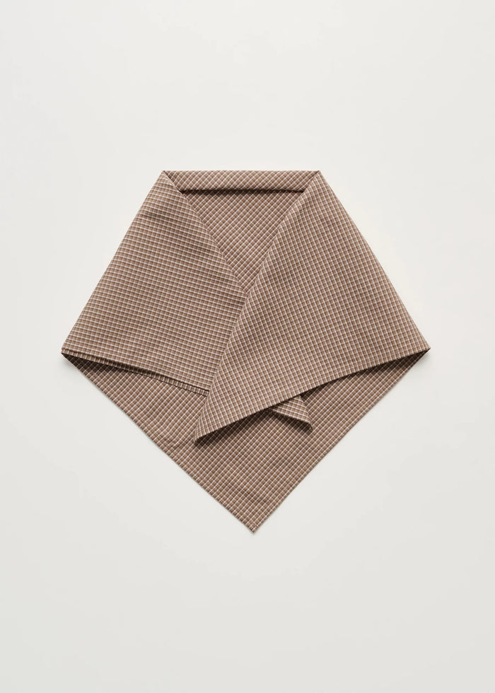 Aiayu - Charlie scarf Check - Mix Fossil