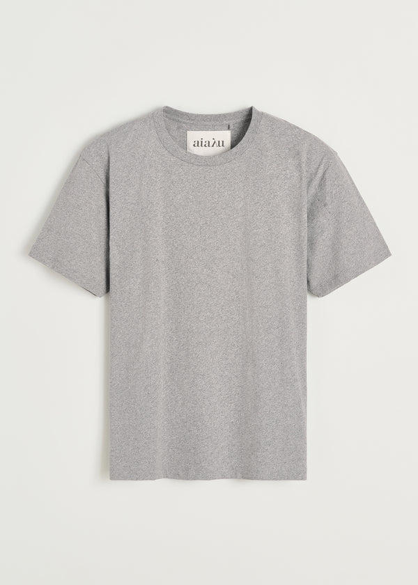 Aiayu - Classic Circular Tee Melange - Grey Melange