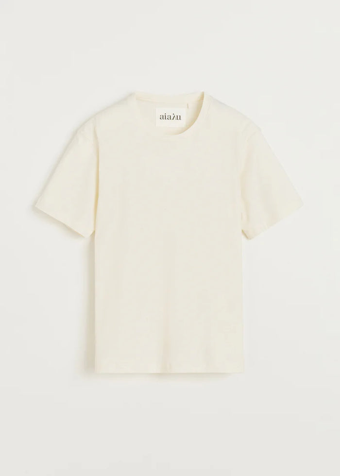 Aiayu - Classic Circular Tee - Pure Ecru