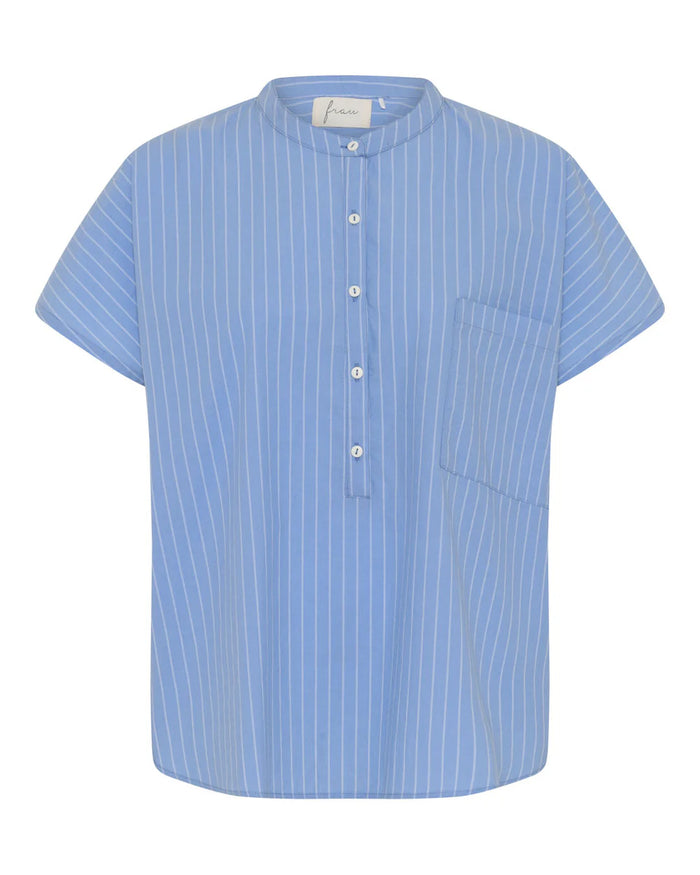 Frau - Columbo Top - Hydrangea stripe