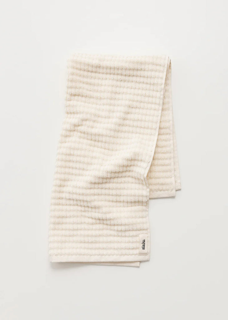 Aiayu - Cotton Senshu Towel 50x90 - Pure Ecru