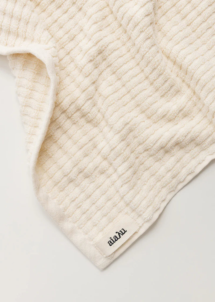 Aiayu - Cotton Senshu Towel 50x90 - Pure Ecru
