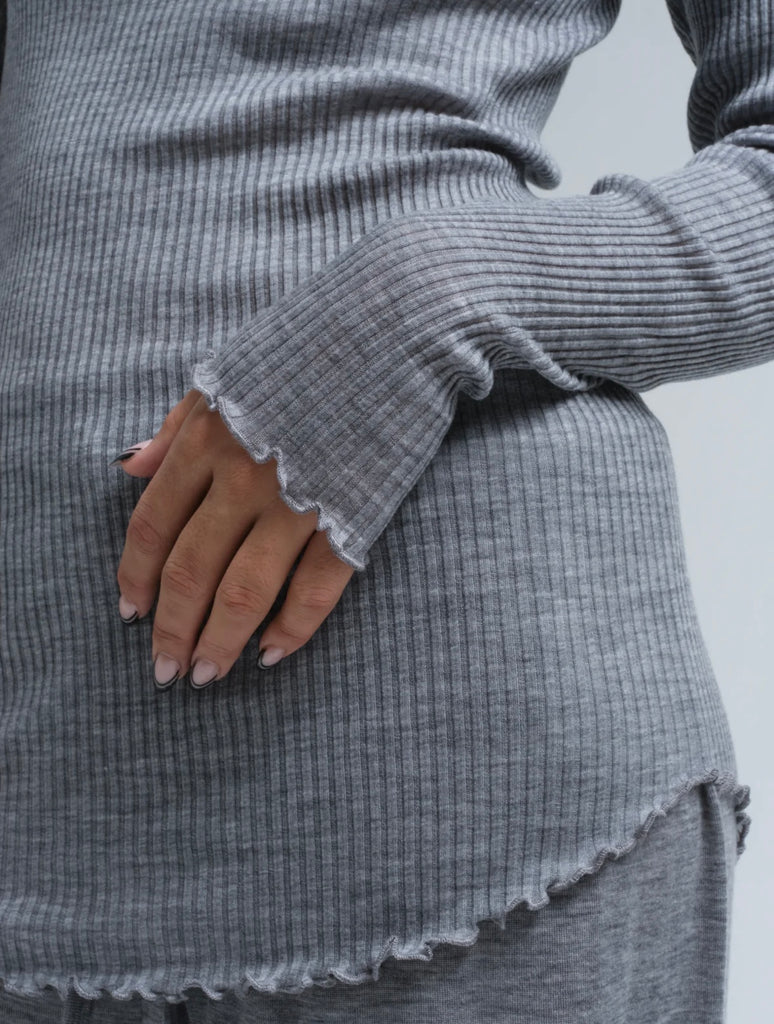 Seamless Basic - Elegante - Merinould - Gråmelange