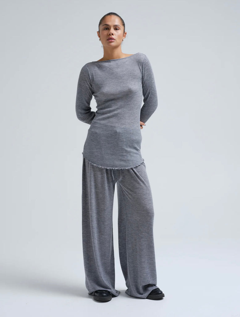 Seamless Basic - Elegante - Merinould - Gråmelange