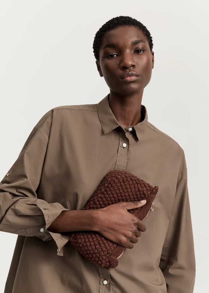 Aiayu - Helen Classic Clutch - Rust