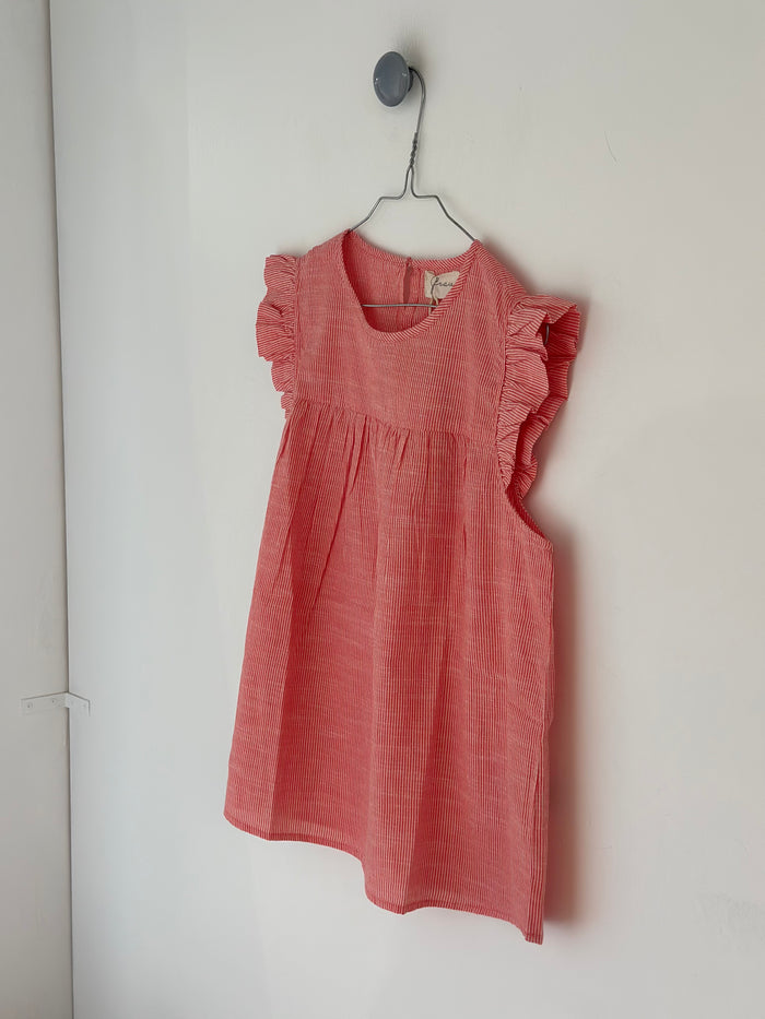 Frau - Stockholm Top - Hot Coral Stripe