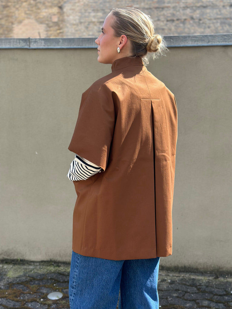Crowd - Short Mok Coat - Chocolate Brown