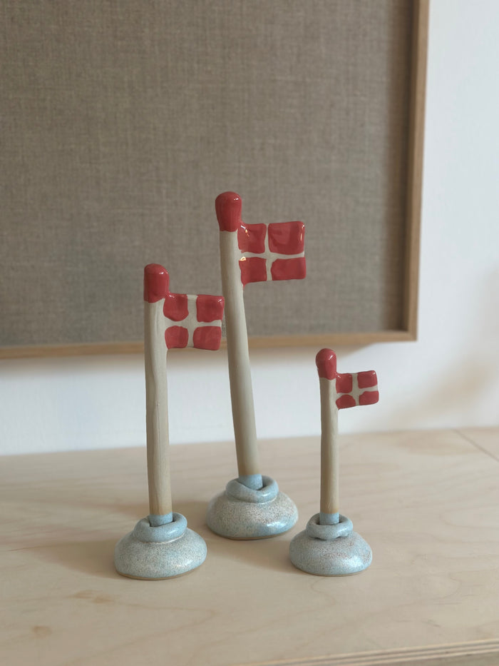 Keramik Flag - Blå - Flere Størrelser