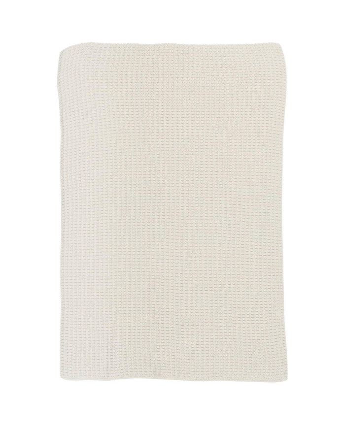 STRIKKET HÅNDKLÆDE - BUTTER CREAM
