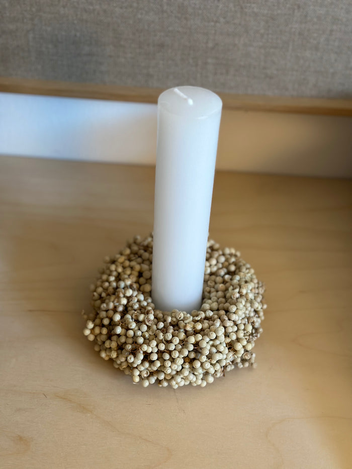 Hvid Peberkrans - 15 cm