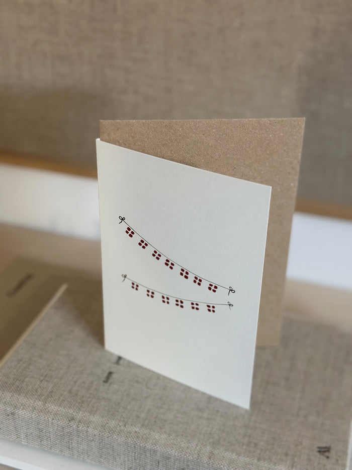 Stort Kort inkl Kuvert - Flagranke