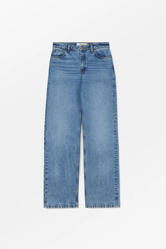 Skall Studio - Maddy Straight Jeans - Worn Mid Blue