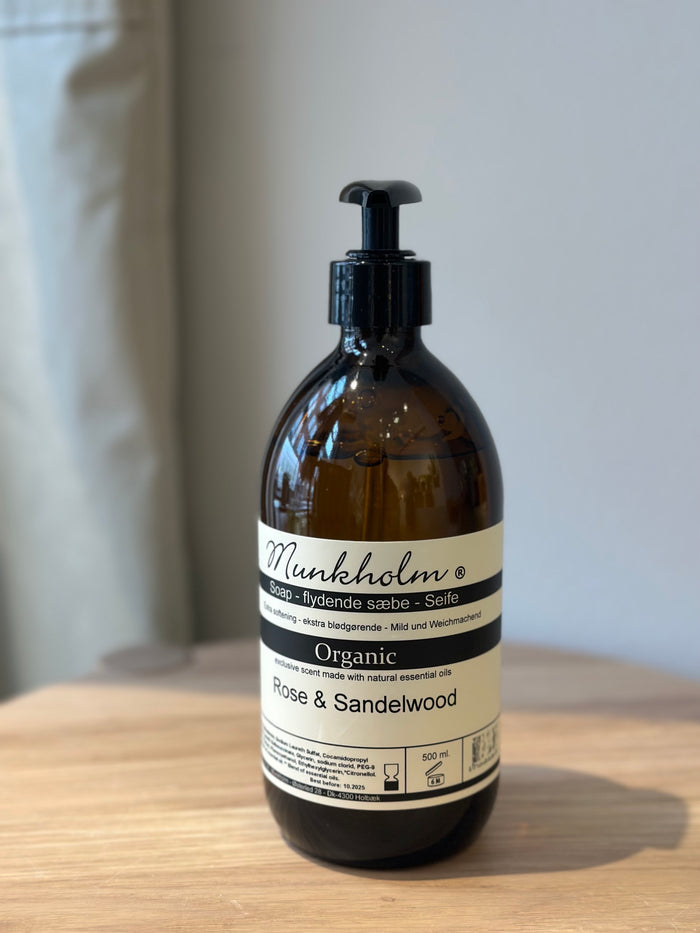 Munkholm - Flydende Sæbe - Rose & Sandelwood