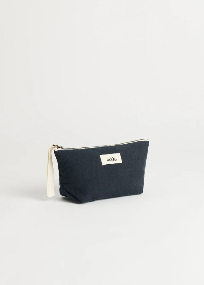 Aiayu - Pouch Linen Mini - Navy