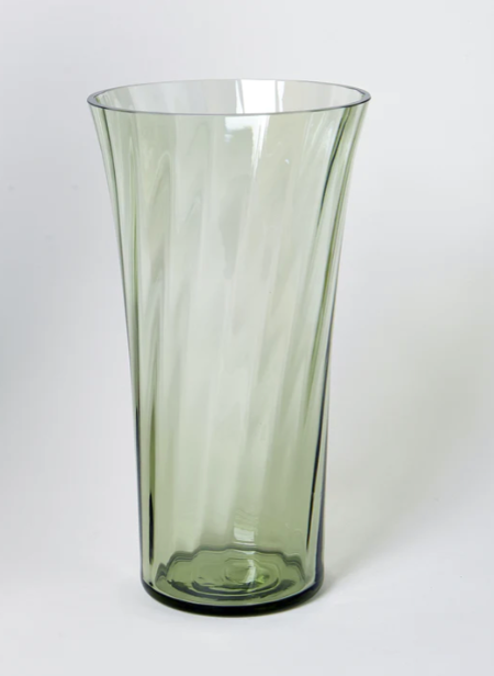 Stilleben - Concave vase - Moss green 28cm