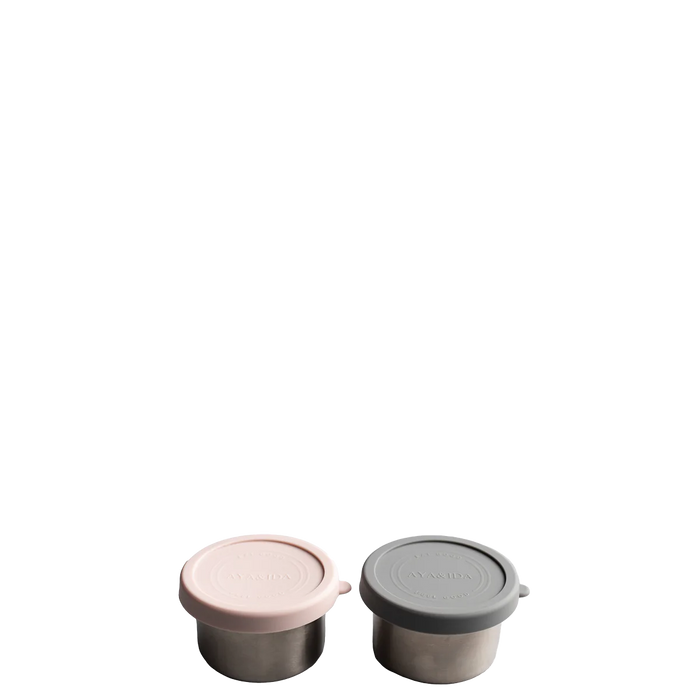 AYA&IDA - Snack Container - Dark Grey/Soft Rose