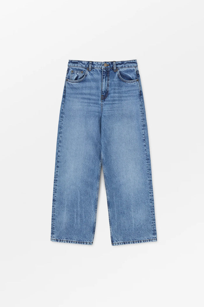 Skall Studio - Taylor Cropped Jeans - Worn Mid Blue
