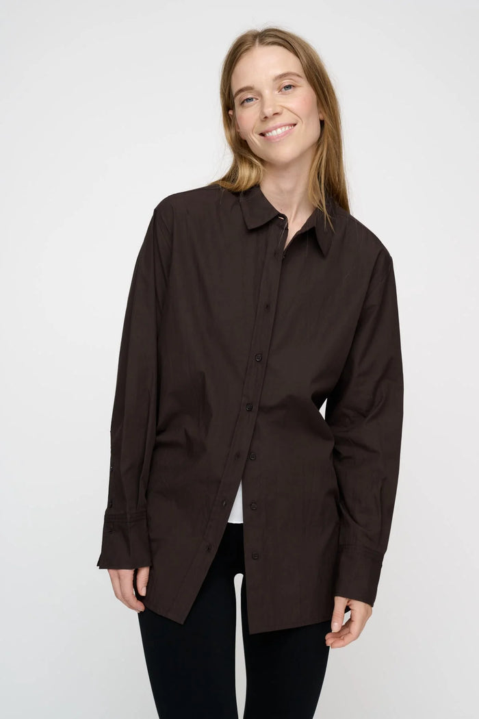 Moshi Moshi Mind - Clean Shirt - Dark Brown