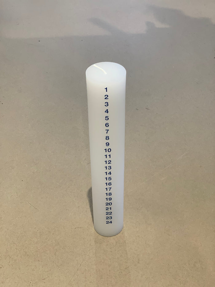 Kunstindustrien - Kalenderlys - 5x30 cm - Blå