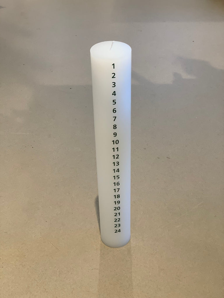 Kunstindustrien - Kalenderlys - 6x40 cm - Grøn