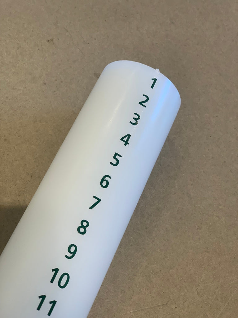 Kunstindustrien - Kalenderlys - 6x40 cm - Grøn