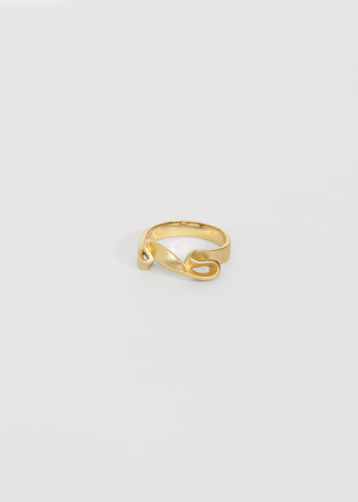 Trine Tuxen - Ribbon Ring - Forgyldt I