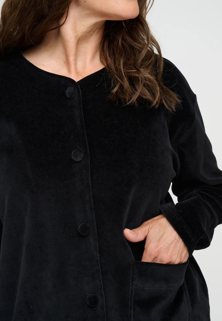 Moshi Moshi Mind - Harmony Shirt Velvet - Black