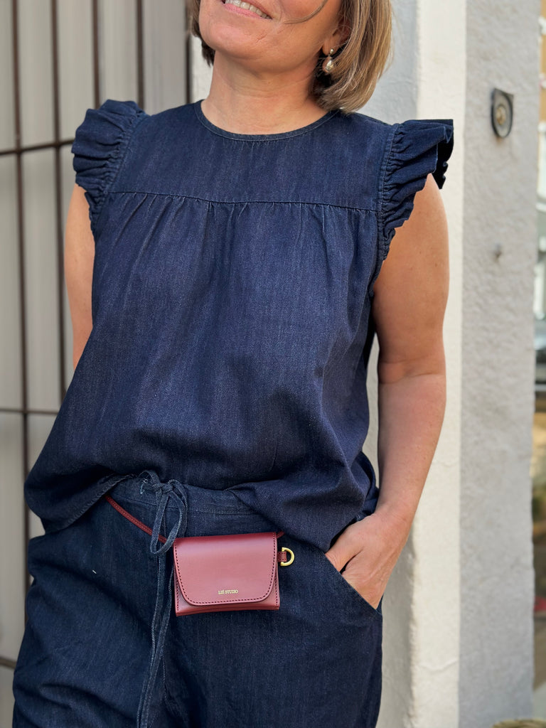 Frau - Stockholm Denim Top - Dark Blue Denim