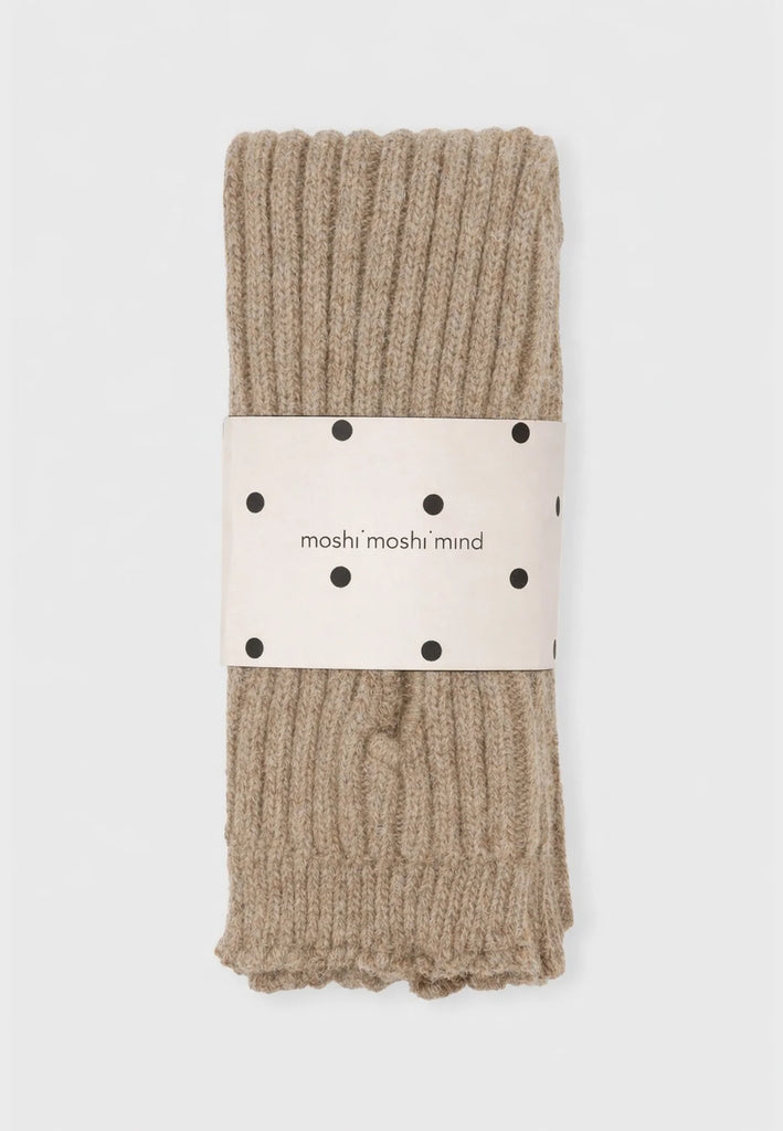 Moshi Moshi Mind - Armwarmers - Brown Melange (Kopi)