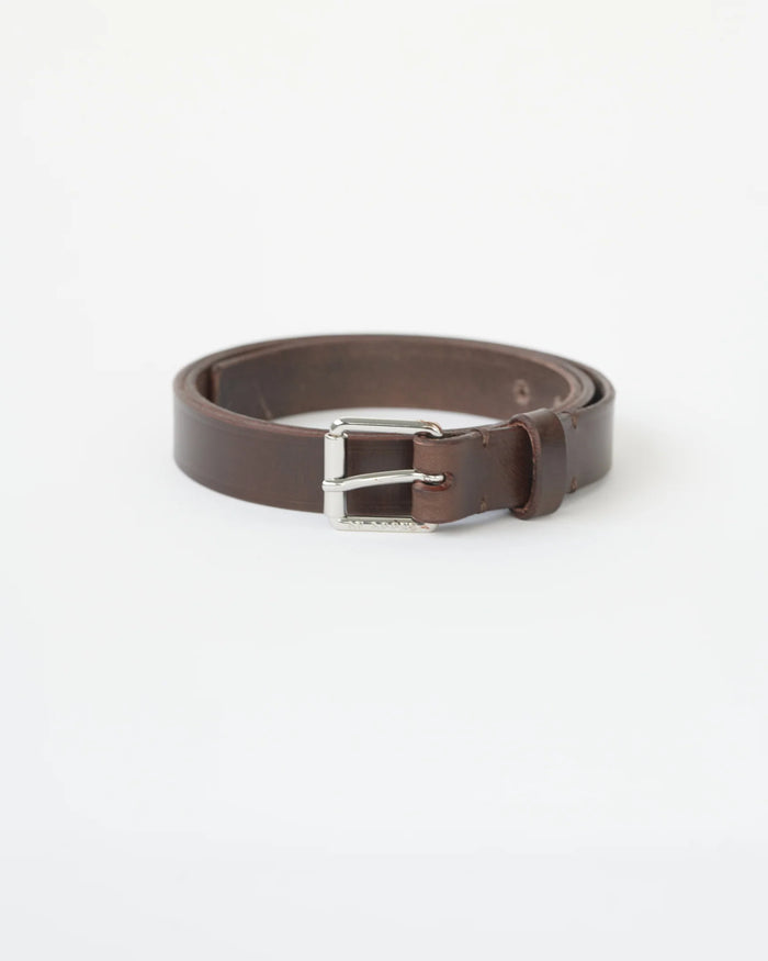 Af Agger - Transjö Leather Belt - Dark Brown