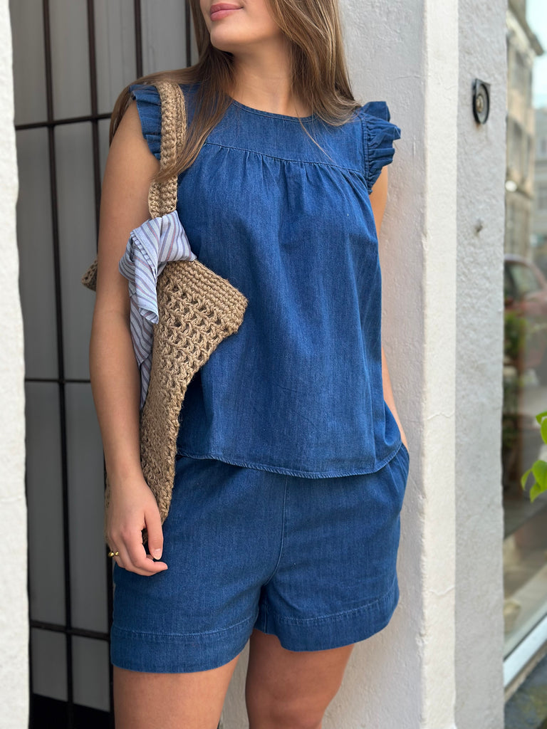 Frau - Stockholm Top - Clear Blue Denim
