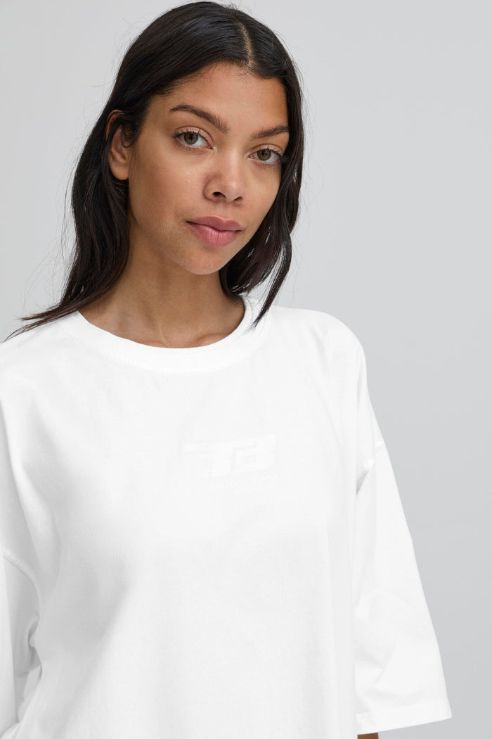 Ball - Baviola Double Neck Tee - Blanc De Blanc