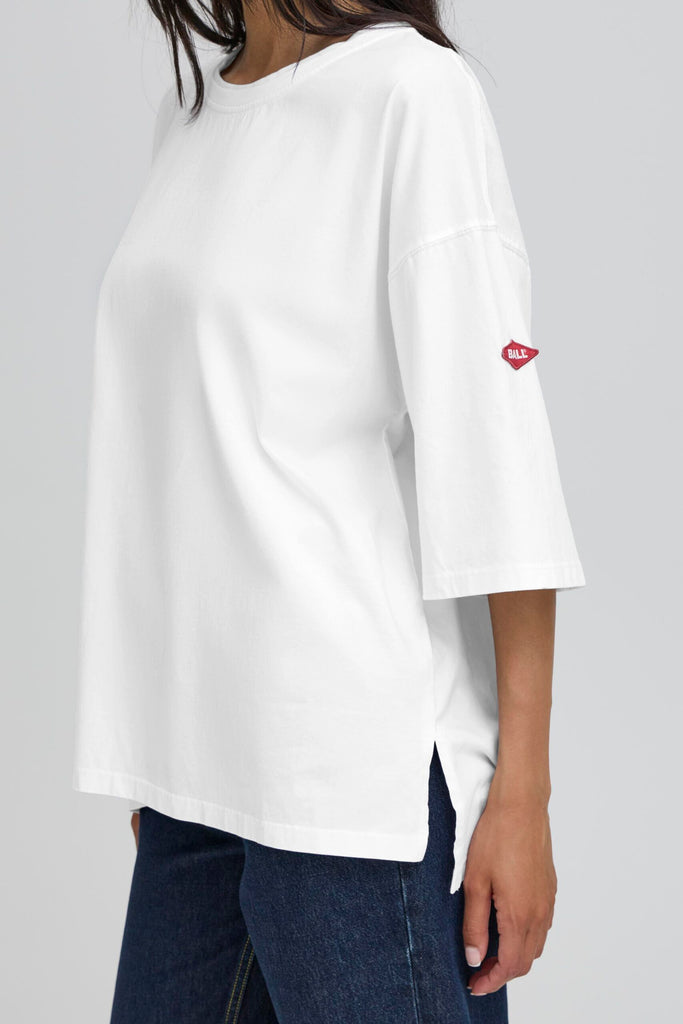 Ball - Baviola Double Neck Tee - Blanc De Blanc