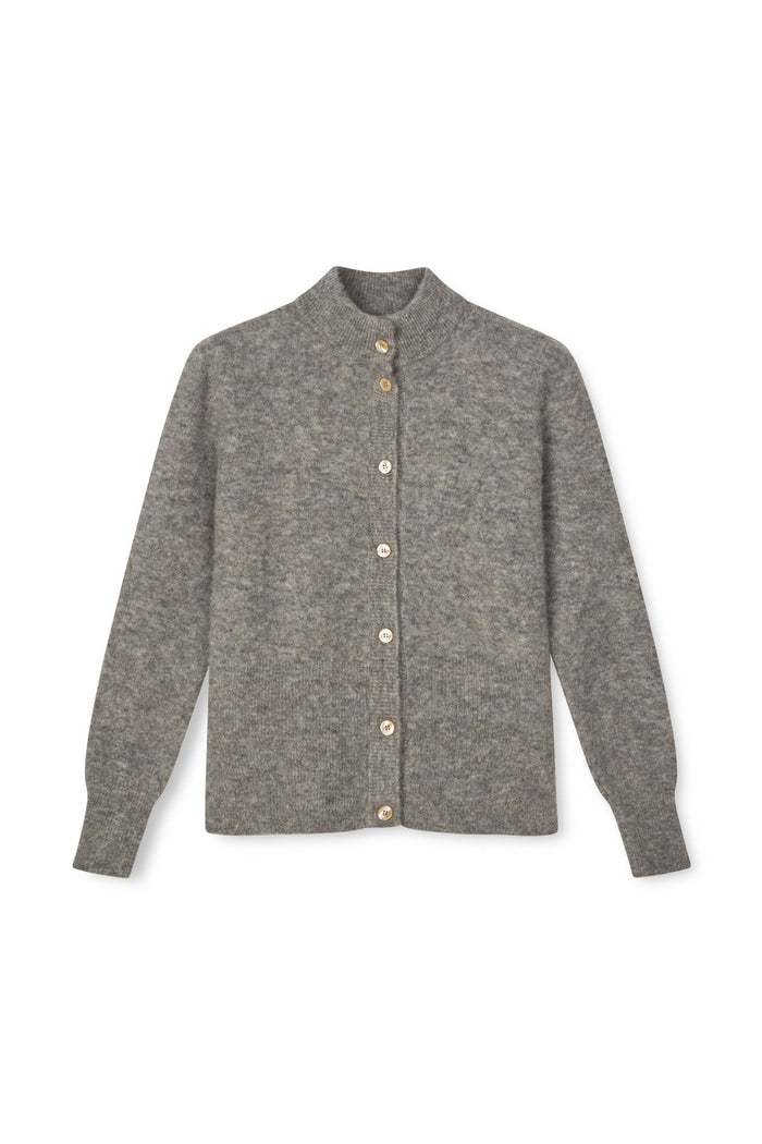 Sibin Linnebjerg - Elisabeth Cardigan - Dark Melange Grey