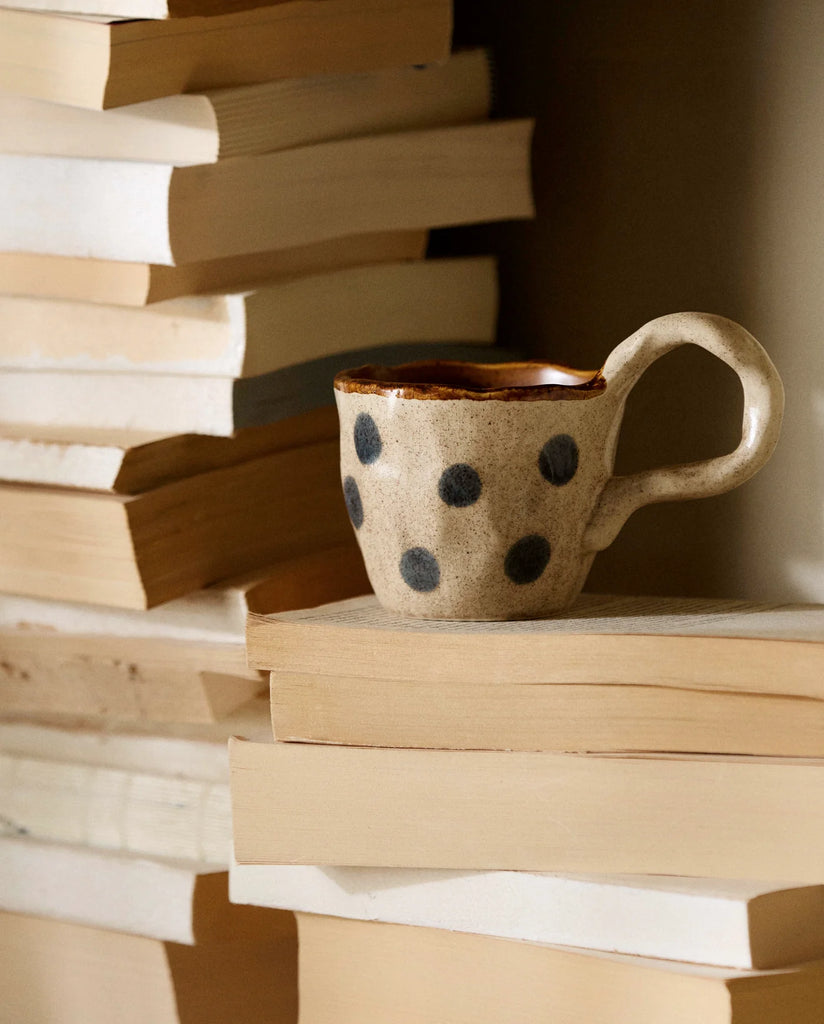 Kop Med Prikker - Blå