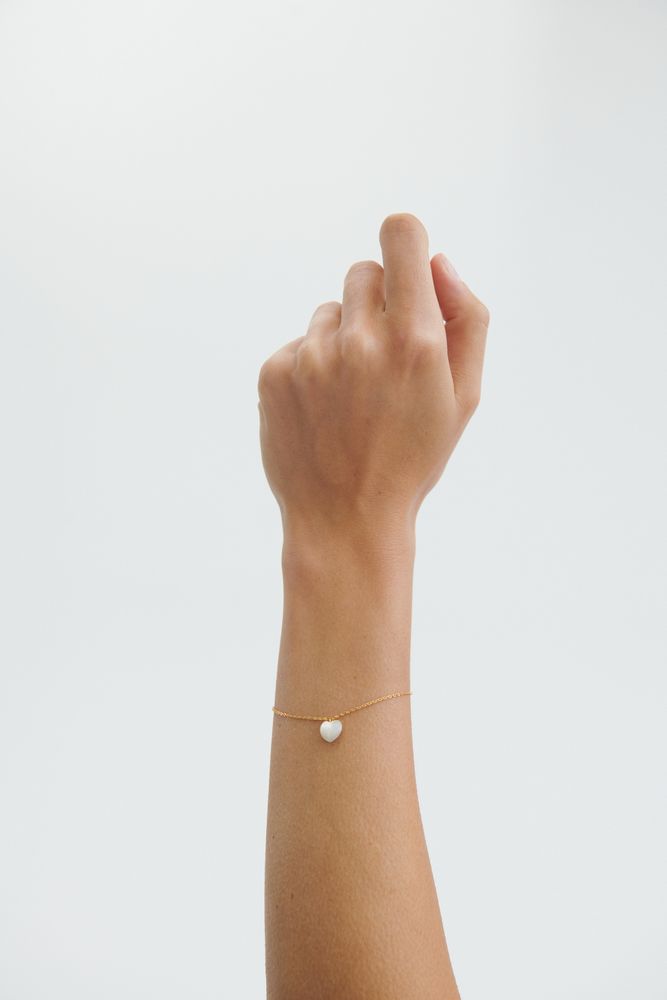 Pernille Corydon - Ocean Heart Bracelet - Forgyldt