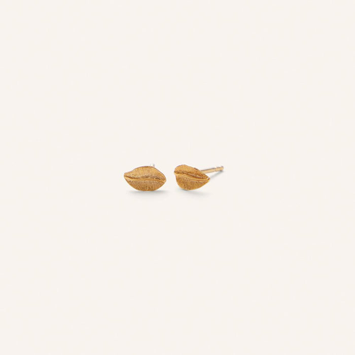 Pernille Corydon - Elm Leaf Earsticks - Forgyldt