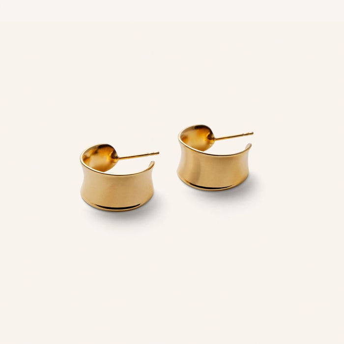 Pernille Corydon - Reflection Hoops - Forgyldt