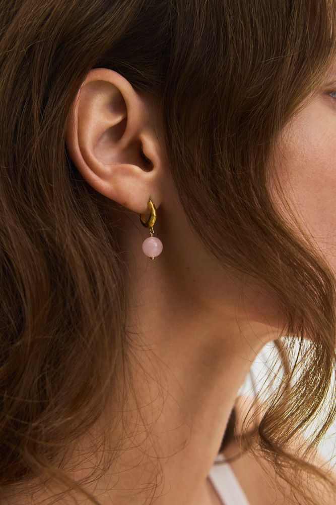 Pernille Corydon - Blush Earrings - Forgyldt