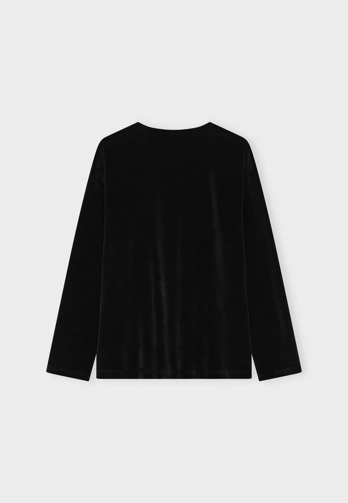 Moshi Moshi Mind - Harmony Shirt Velvet - Black
