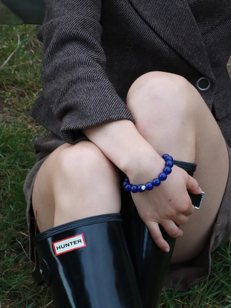 Chunky Lapis Lazuli - Krystal Armbånd