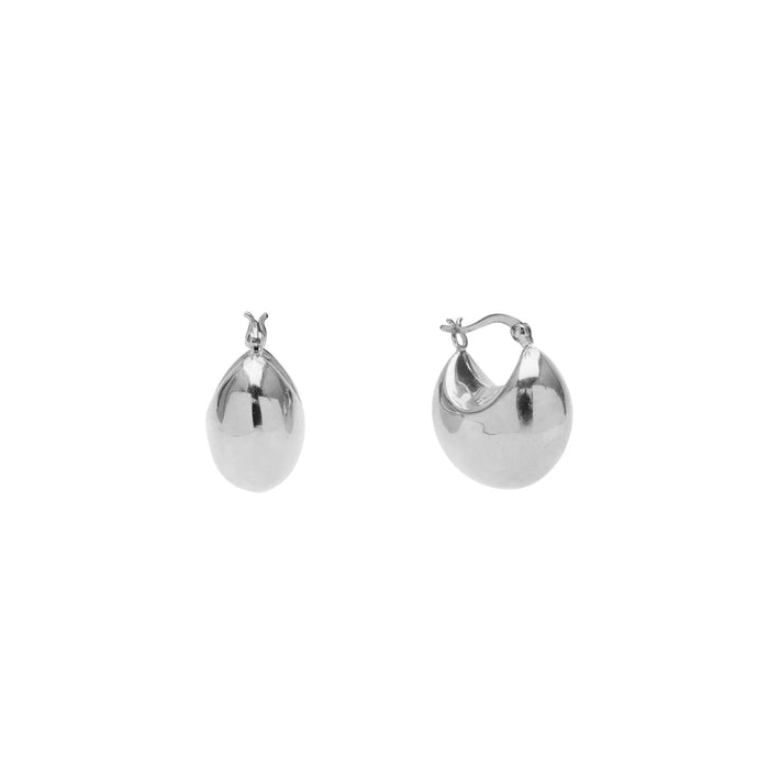 Poppy Hoops - Sølv