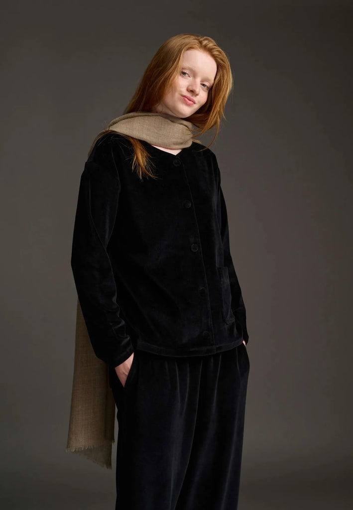 Moshi Moshi Mind - Harmony Shirt Velvet - Black