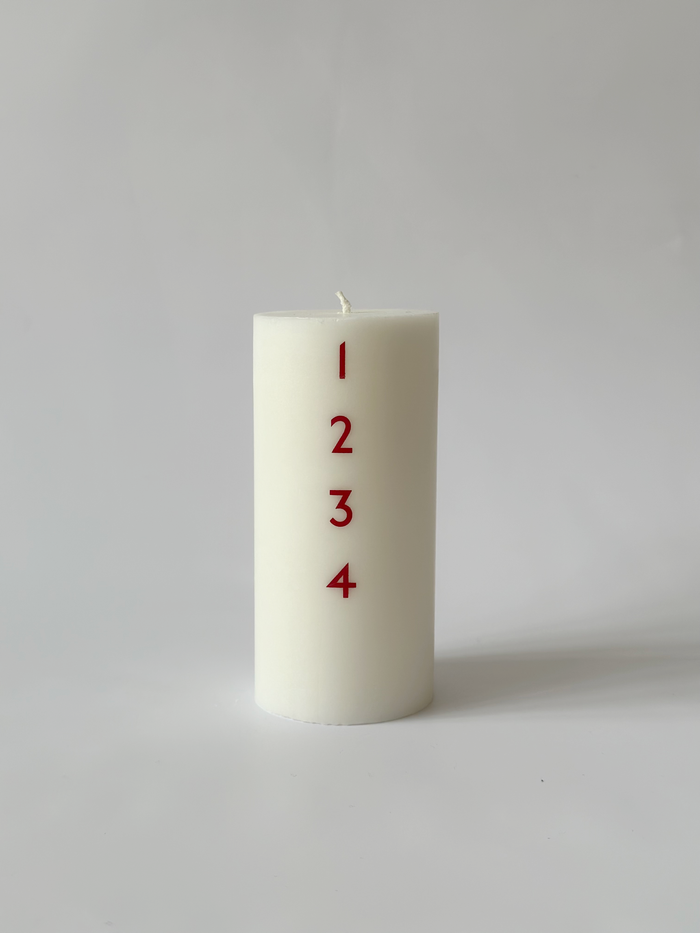 Åbenlys - Adventslys Ø7 cm - Rød