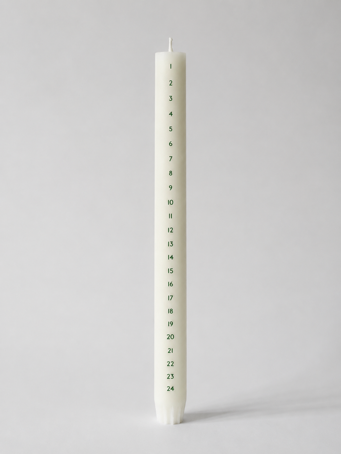 Åbenlys - Kalenderlys Ø2,2 cm - Grønne tal